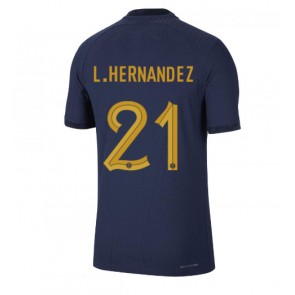 Francuska Lucas Hernandez #21 Domaci Dres SP 2022 Kratak Rukavima